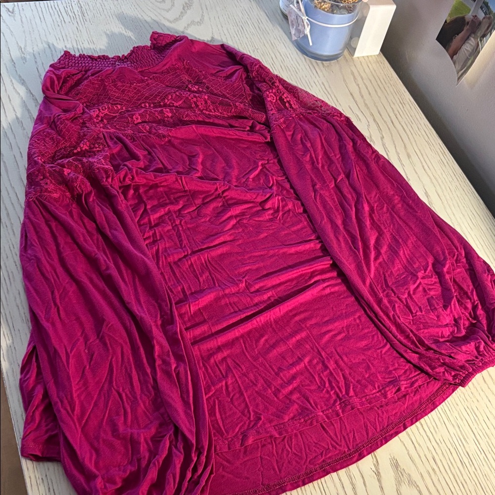 Women's Long Sleeve Top - Pink